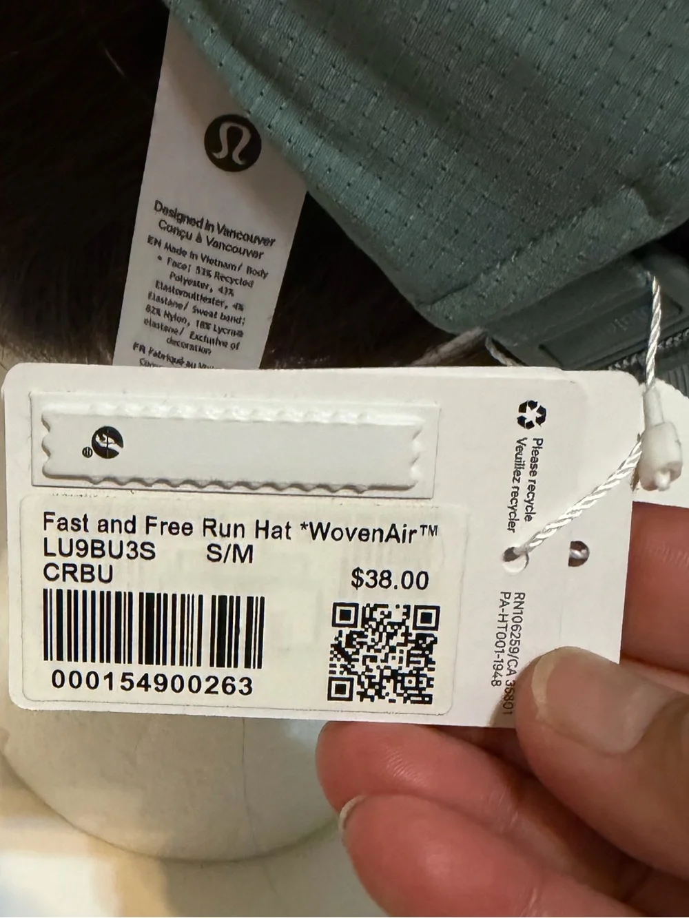 lululemon athletica fast and free WovenAir Athletic Cap  crater blue